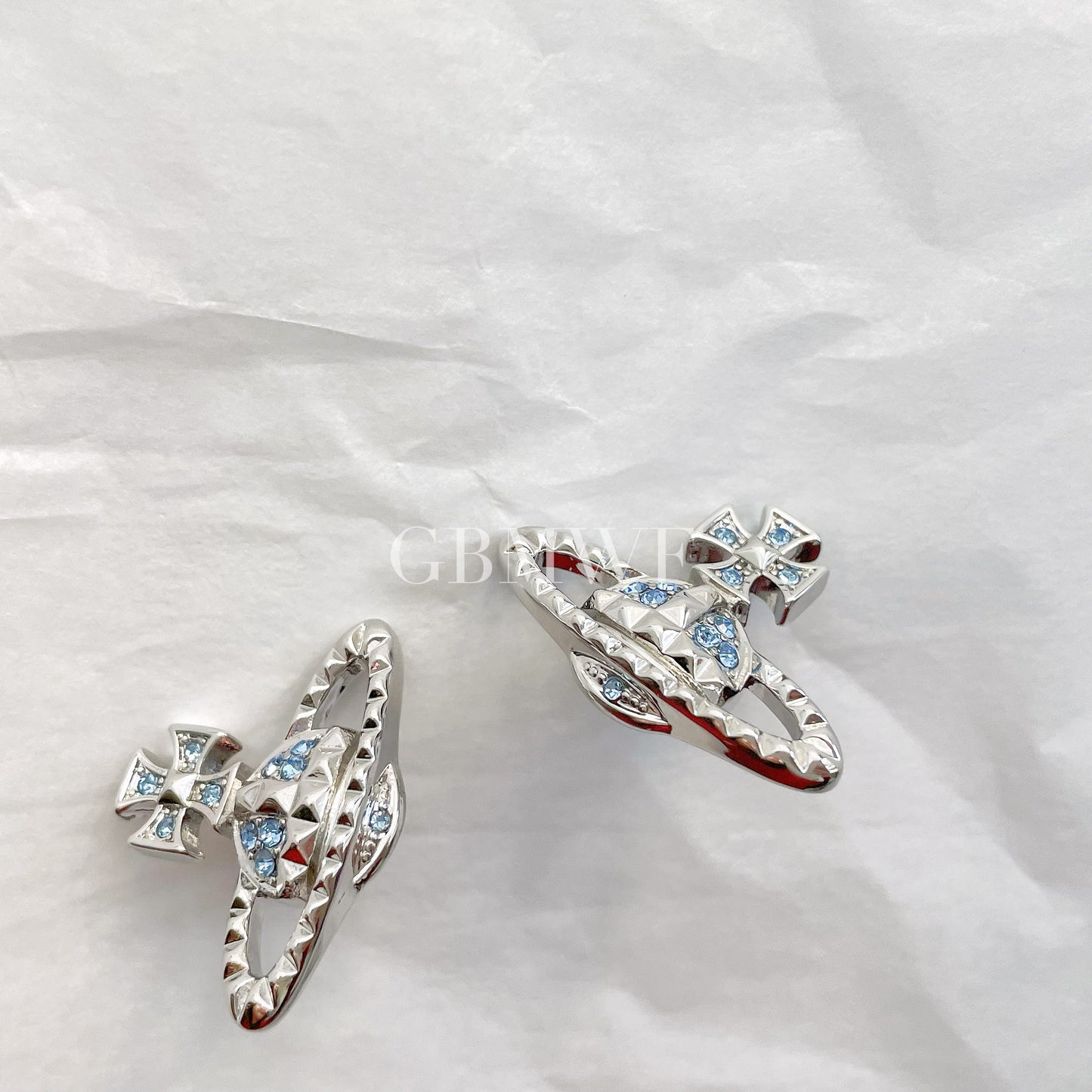 Vivienne Westwood Mayfair Studs Earrings Blue/Silver