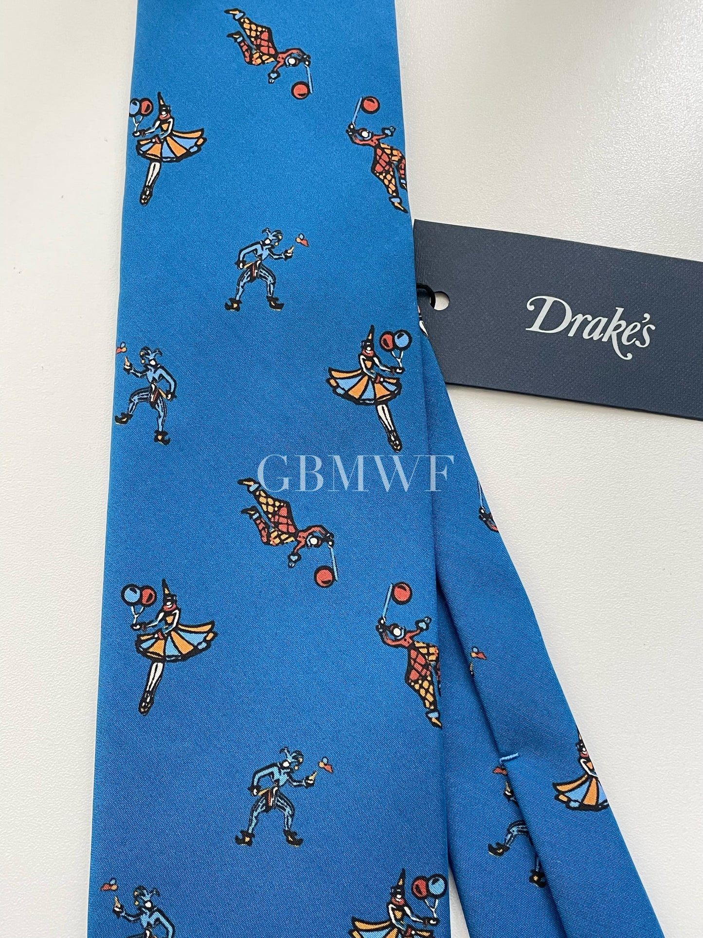 Drakes Handmade Tipped Silk Tie With Tag Circus Limited Edition