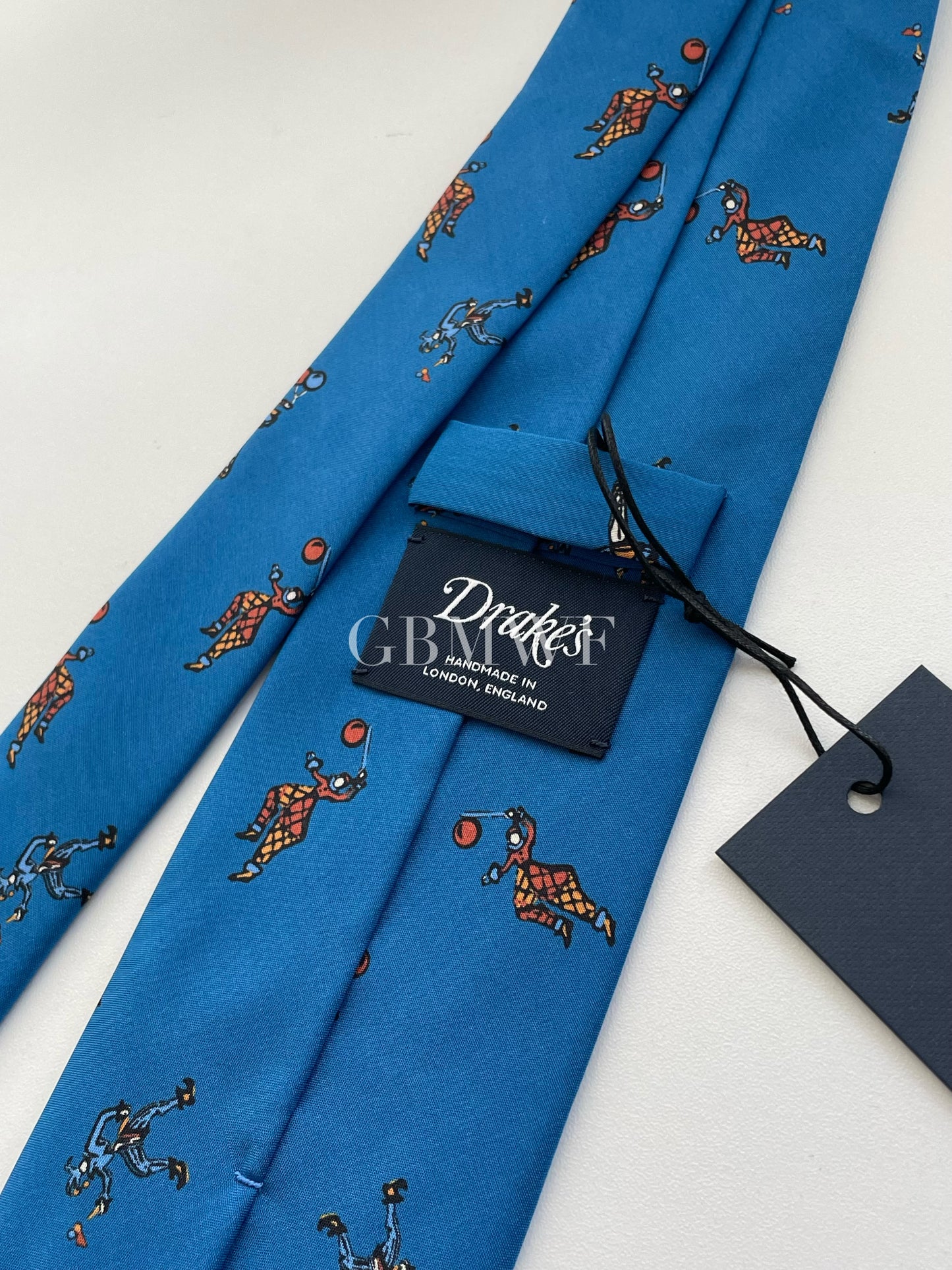 Drakes Handmade Tipped Silk Tie With Tag Circus Limited Edition