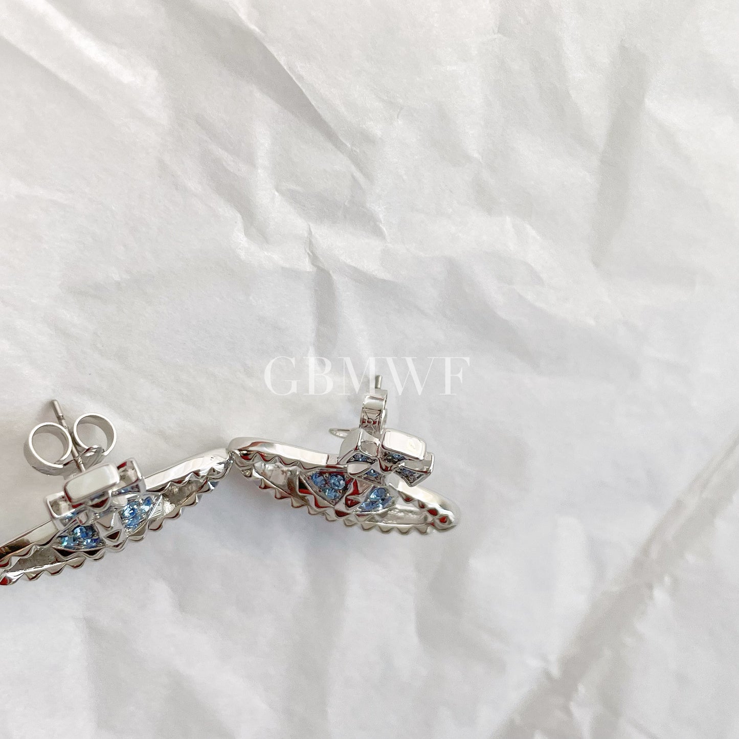 Vivienne Westwood Mayfair Studs Earrings Blue/Silver