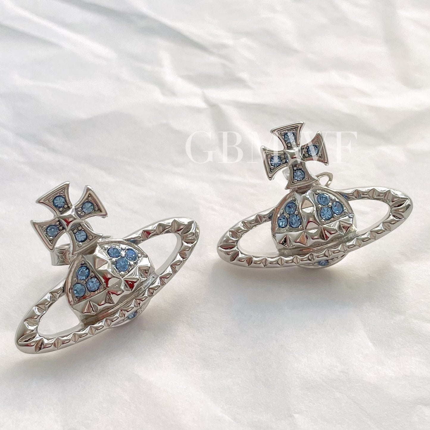 Vivienne Westwood Mayfair Studs Earrings Blue/Silver