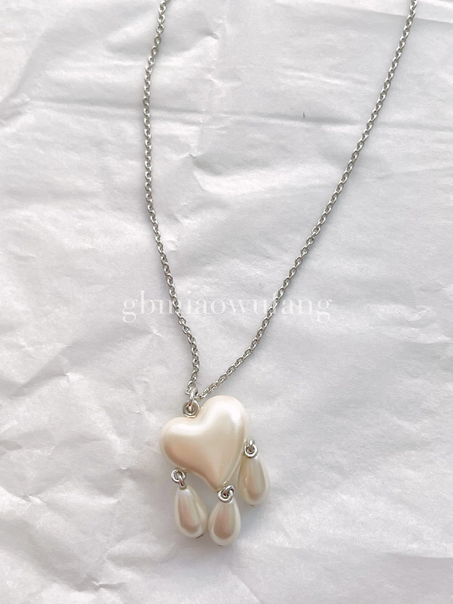 Vivienne Westwood Sheryl Pearl Pendant Necklace Silver