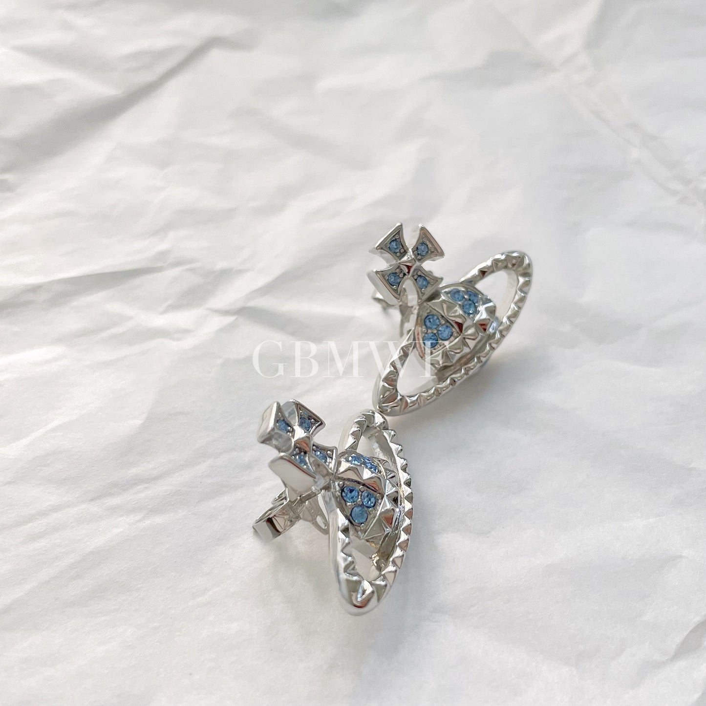 Vivienne Westwood Mayfair Studs Earrings Blue/Silver