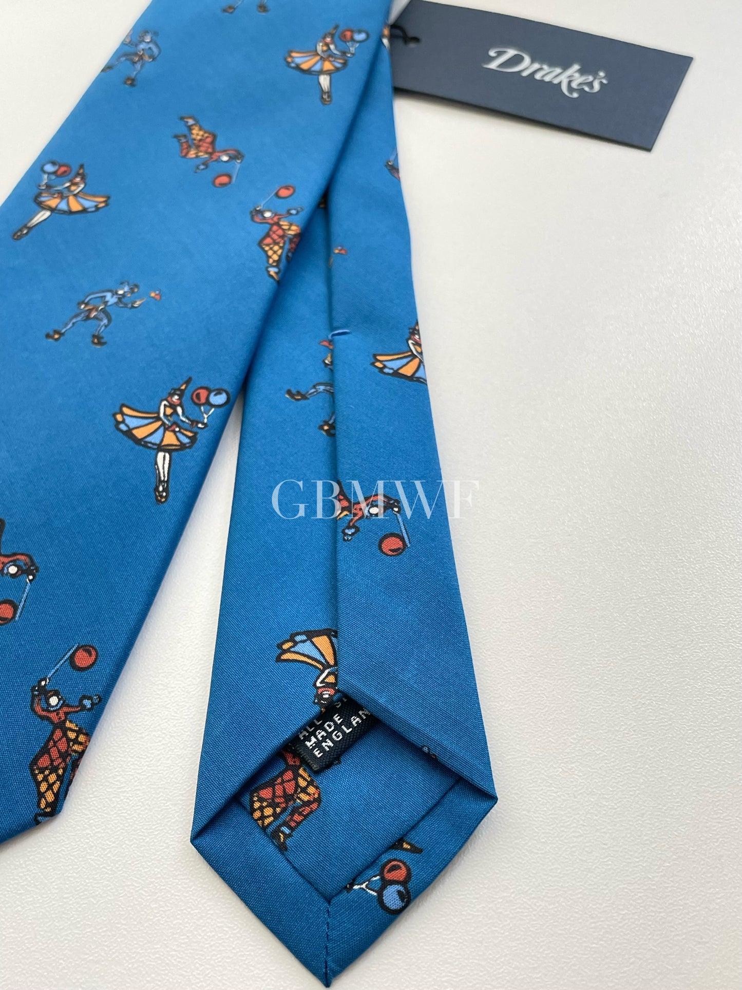 Drakes Handmade Tipped Silk Tie With Tag Circus Limited Edition