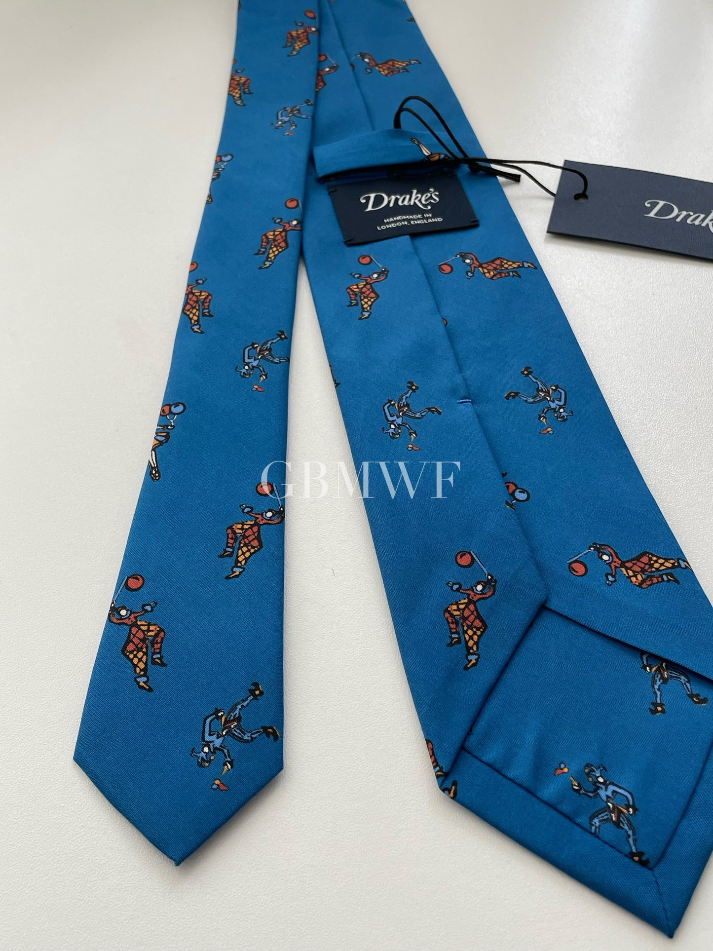 Drakes Handmade Tipped Silk Tie With Tag Circus Limited Edition