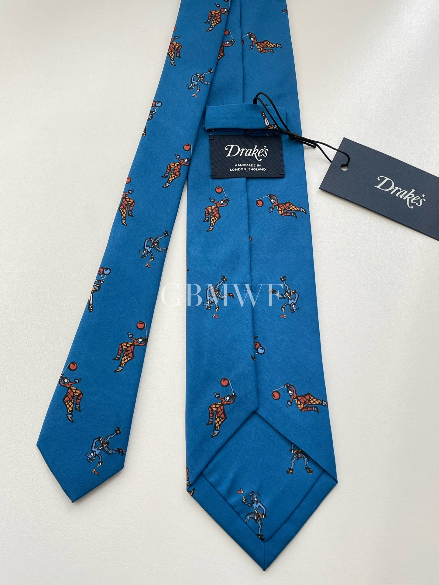 Drakes Handmade Tipped Silk Tie With Tag Circus Limited Edition