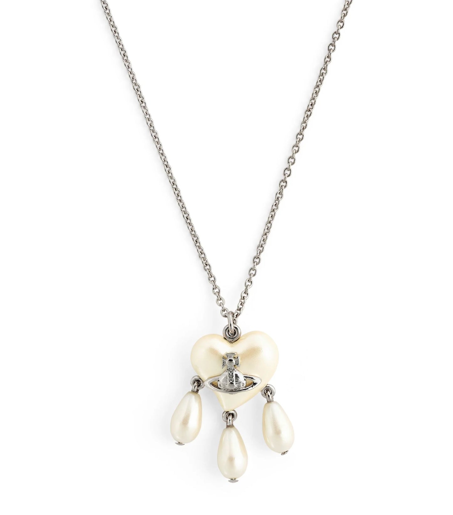 Vivienne Westwood Sheryl Pearl Pendant Necklace Silver