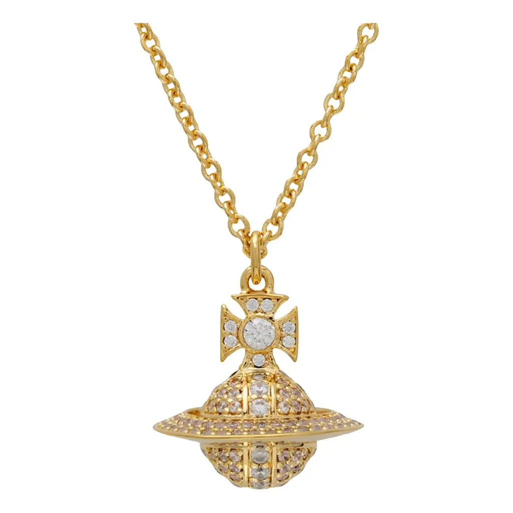 Vivienne Westwood Crystal Petit Orb Camela Pendant