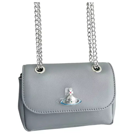 Vivienne Westwood Small Derby Purse Chain Bag Grey