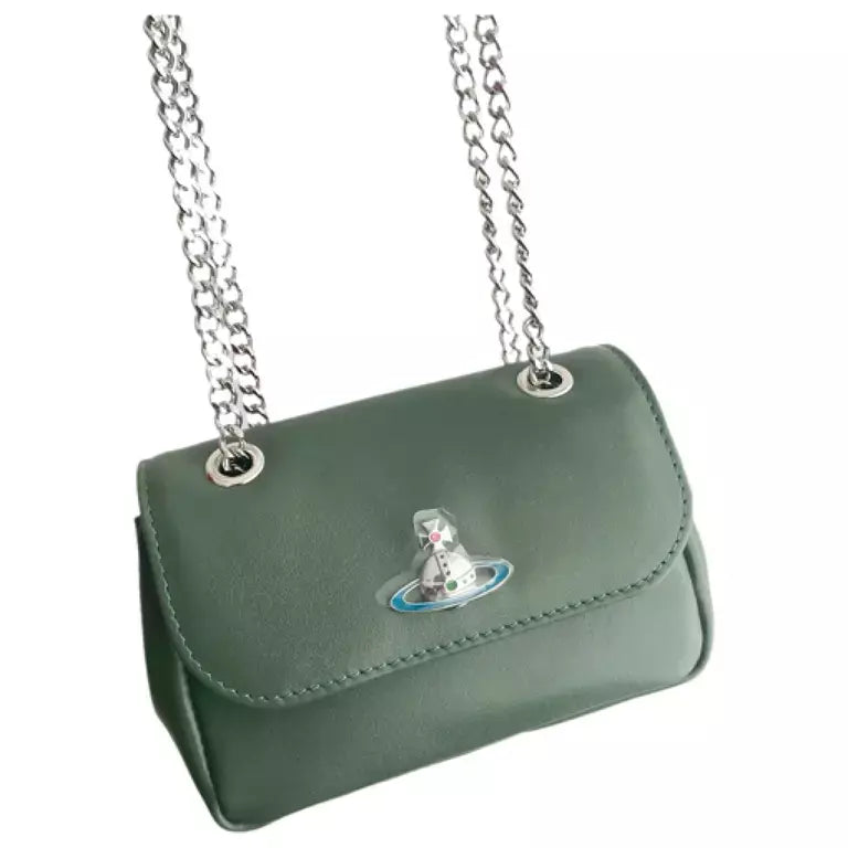 Vivienne Westwood Small Derby Purse Chain Bag Green