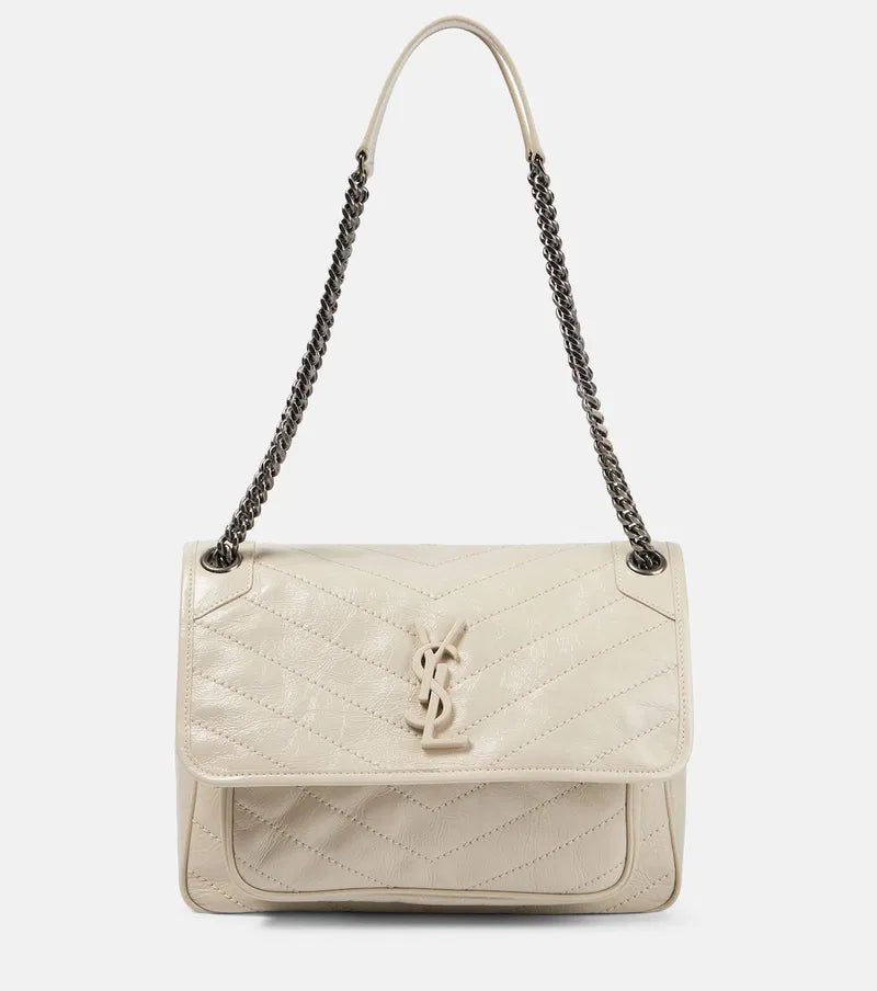 Saint Laurent Niki Medium Shoulder Bag Cream